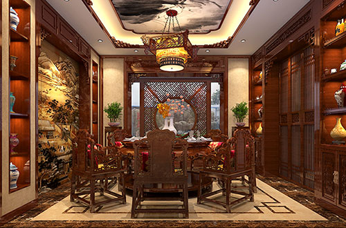 曹妃甸温馨雅致的古典中式家庭装修设计效果图